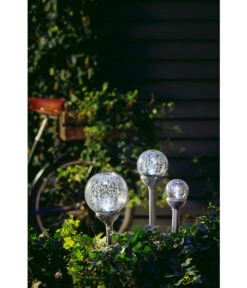 Dehner Solarleuchte Glaskugel, Ca. Ø8/H34 Cm -Dehner 1942895 WE MO 003 SolarGlaskugel