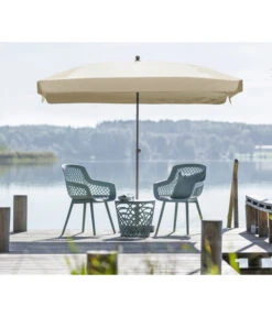 Dehner Sonnenschirm Keros, Rechteckig, Ca. B255/T170 Cm -Dehner 2408060 WE MO 001 DehnerSchirmKerosCremeNeu