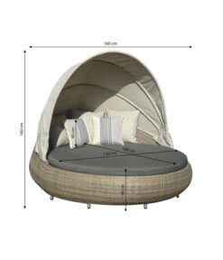 Dehner Sunlounger Florida, Ca. B160/H70/T220 Cm -Dehner 2766806 WE BG 001 SunloungerFlorida