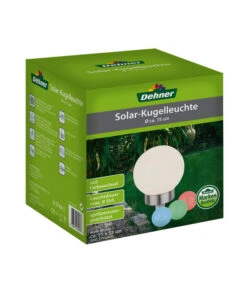 Dehner Solar-Kugelleuchte -Dehner 2779262 WE FS 001 DehnerMarkenqualitaetSolarKugelleuchteFarbwechselD15cm