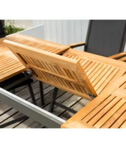 Dehner Teak-Ausziehtisch Colmar, Ca. B152-210/H76/T89 Cm -Dehner 2785608 WE DE 001 DehnerTischColmar