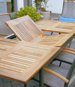 Dehner Teak-Ausziehtisch Colmar, Ca. B152-210/H76/T89 Cm -Dehner 2785608 WE MO 003 DehnerAusziehtischColmar