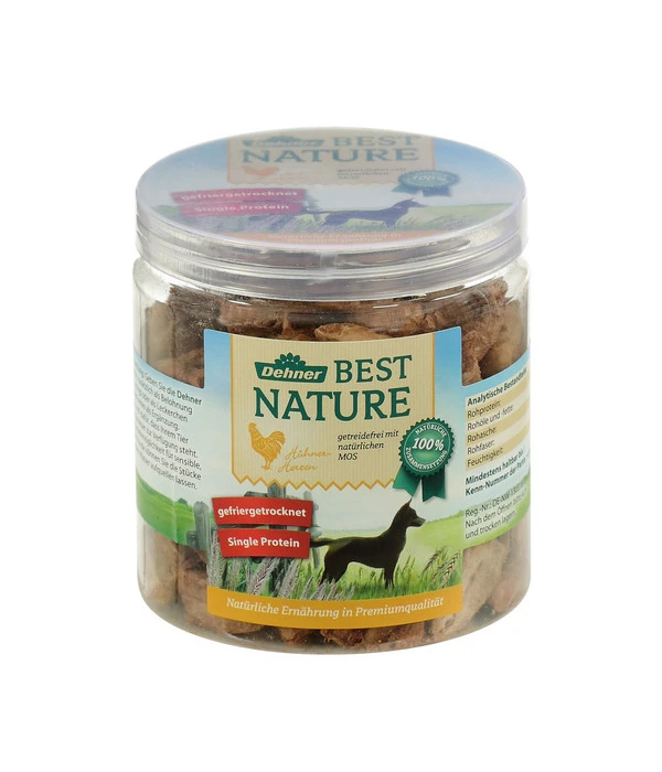 Dehner Best Nature Hundesnack Hühnerherzen, 60 G 3 Dehner Best Nature Hundesnack Hühnerherzen, 60 G