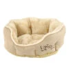 Dehner Lieblinge Kuschelbett Sammy, Oval, Beige -Dehner 3032810 PR FS 001 DehnerMarkenqualitaetKuschelbettSammyRundBeigeGroesseXS
