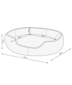 Dehner Lieblinge Kuschelbett Sammy, Oval, Beige -Dehner 3032810 WE BG 001 DehnerMarkenqualitaetKuschelbettSammyOvalBeigeGroesseS