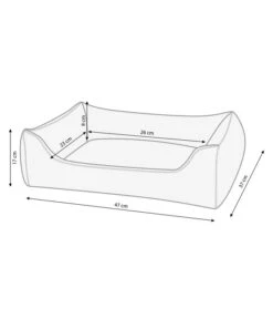 Dehner Lieblinge Kuschelbett Sammy, Rechteckig, Beige -Dehner 3032851 WE BG 001 DehnerKuschelbettSammyrechteckigbeige S