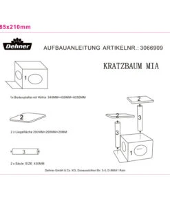 Dehner Kratzbaum Mia 9 Dehner Kratzbaum Mia -Dehner 3066909 WE D 001 DehnerKratzbaumMia