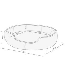 Dehner Lieblinge Kuschelbett Sammy, Oval, Grau 11 Dehner Lieblinge Kuschelbett Sammy, Oval, Grau -Dehner 3066958 WE BG 001 DehnerMarkenqualitaetKuschelbettSammyOvalBeigeGroesseSneu