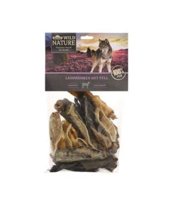 Dehner Wild Nature Hundesnack Lammohren Mit Fell, 200 G
