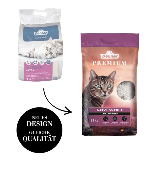 Dehner Premium Katzenstreu Ultra, Klumpend 4 Dehner Premium Katzenstreu Ultra, Klumpend – Bild 2