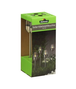 Dehner Solar-Edelstahlleuchte, 4er-Set 11 Dehner Solar-Edelstahlleuchte, 4er-Set -Dehner 4034195 WE FS 004 DehnerSolarEdelstahlleuchte4erSet