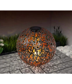 Dehner Solar-Kugelleuchte Luanda -Dehner 4034302 WE MO 001 DehnerSolarKugelleuchteLuandaD30cm