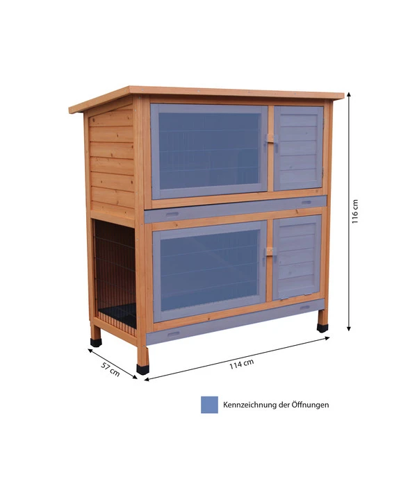 Dehner Kaninchenstall Original, Ca. B114/H116/T57 Cm 6 Dehner Kaninchenstall Original, Ca. B114/H116/T57 Cm – Bild 4