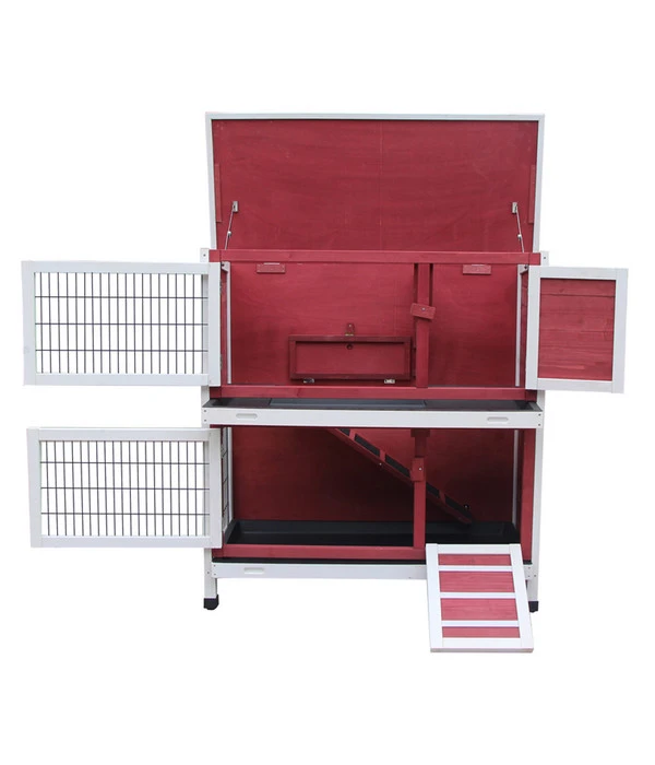 Dehner Kaninchenstall Landhaus, Ca. B114/H116/T57 Cm 7 Dehner Kaninchenstall Landhaus, Ca. B114/H116/T57 Cm – Bild 5