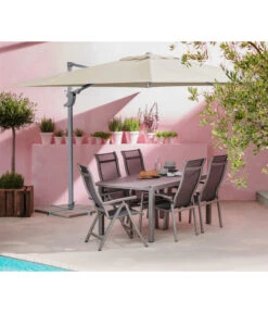 Dehner Ampelschirm Zypern, Quadratisch, Ca. B300/T300 Cm -Dehner 4055109 WE MO 001 AmpelschirmZypernCremeNeu