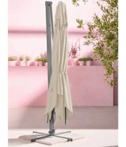 Dehner Ampelschirm Zypern, Quadratisch, Ca. B300/T300 Cm -Dehner 4055109 WE MO 002 AmpelschirmZypernCremeNeu