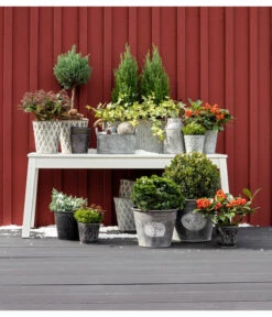 Dehner Zinkschale Mit Henkel -Dehner 4073987 4073946 WE MO 002 dehnerzinktopfgemustert