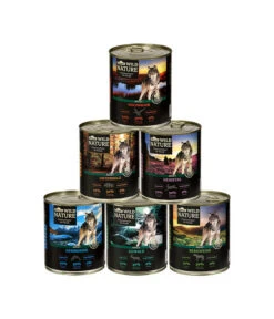 Dehner Wild Nature Nassfutter Für Hunde Probier-Set, 6 X 800 G