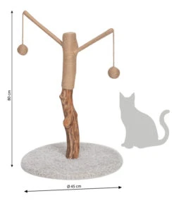 Dehner Premium Lovely Natur-Kratzbaum Auspowern & Ausspannen -Dehner 4160412 WE BG 001 DehnerLovelyKratzbaumNaturAuspowernUndAusspannen