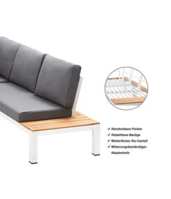 Dehner Aluminium-Lounge Malibu, 2-teilig -Dehner 4209870 WE IG 001 DehnerAluLoungeMalibu