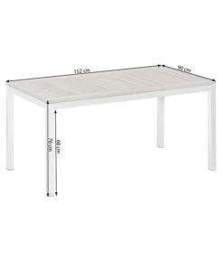 Dehner Gartentisch Toulouse, Ca. B152/H75/T90 Cm 13 Dehner Gartentisch Toulouse, Ca. B152/H75/T90 Cm -Dehner 4210613 WE FS 002 TischToulouseSkizze