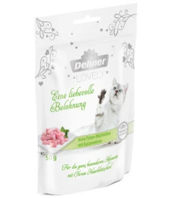 Dehner Premium Lovely Katzensnack Eine Liebevolle Belohnung, 50 G