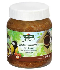 Dehner Natura Erdnussbutter Im Glas, Haselnuss, 8 X 340 G -Dehner 4358446 WE FS 001 DehnerNaturaErdnussbutterglasHaselnuesse340g