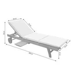 Dehner Rollliege Ravenna, Ca. B70/H89/T200 Cm -Dehner 4407086 WE BG 001 RollliegeRavenna