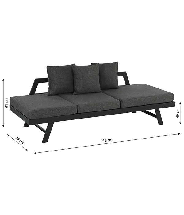 Dehner Funktionsliege Seattle 8 Dehner Funktionsliege Seattle – Bild 6