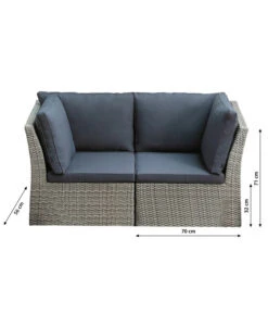Dehner Geflecht-Lounge Rom, 4-teilig 30 Dehner Geflecht-Lounge Rom, 4-teilig -Dehner 4407334 WE BG 001 DehnerGeflechtLoungeRomNEU