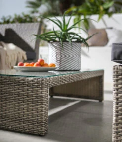 Dehner Geflecht-Lounge Rom, 4-teilig 33 Dehner Geflecht-Lounge Rom, 4-teilig -Dehner 4407334 WE DE 001 DehnerGeflechtLoungeRomNEU