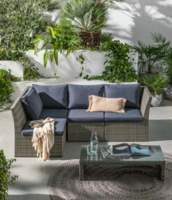 Dehner Geflecht-Lounge Rom, 4-teilig 26 Dehner Geflecht-Lounge Rom, 4-teilig -Dehner 4407334 WE MO 002 DehnerGeflechtLoungeRomNEU