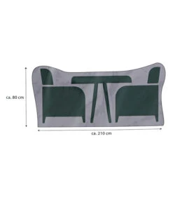 Dehner Abdeckhaube Für Sitzgruppen, Grau -Dehner 4415014 WE BG 001 AbdeckhaubefuerGruppe210x160x80cm