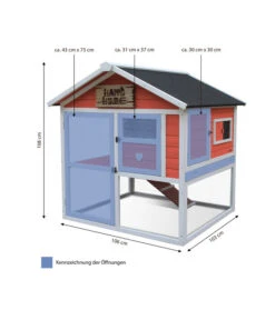 Dehner Nagerheim Happy Home Castel, Apricot, Ca. B106/H108/T103 Cm -Dehner 4427738 WE BG 001 DehnerMarkenqualitaetNagerheimHappyHomeCastleMGN