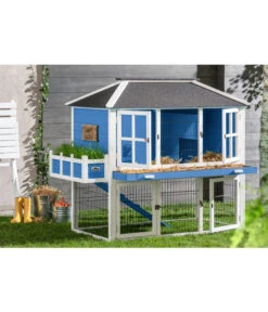 Dehner Nagerheim Happy Home Palazzo, Blau, Ca. B145/H121/T72 Cm -Dehner 4427746 WE MO 001 Dehner MarkenqualitaetNagerheimHappyHomePalazzo