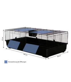 Dehner Nagerheim Peppy, Ca. B140/H47/T69 Cm -Dehner 4429536 WE BG 001 DehnerMarkenqualitaetHasenkaefigPeppyy