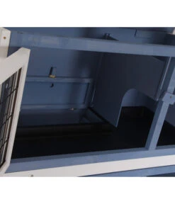 Dehner Kaninchenstall Original Mit Wärmedämmung, Ca. B114/H116/T57 Cm -Dehner 4440830 WE DE 001 DehnerMarkenqualitaetKaninchenstallIsoliertBlau