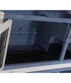 Dehner Kaninchenstall Original Mit Wärmedämmung, Ca. B114/H116/T57 Cm -Dehner 4440830 WE D 001 DehnerMarkenqualitaetKaninchenstallIsoliertBlau