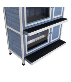 Dehner Kaninchenstall Original Mit Wärmedämmung, Ca. B114/H116/T57 Cm -Dehner 4440830 WE D 003 DehnerMarkenqualitaetKaninchenstallIsoliertBlau