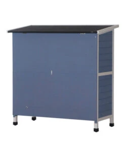 Dehner Kaninchenstall Original Mit Wärmedämmung, Ca. B114/H116/T57 Cm -Dehner 4440830 WE FS 004 DehnerMarkenqualitaetKaninchenstallIsoliertBlau