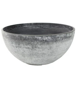 Dehner Kunststoff-Schale Nova, Konisch, Grau, Ca. Ø25/H12 Cm