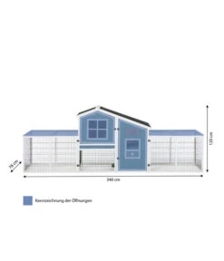 Dehner Nagerheim Happy Home Tempio Inkl. Freigehege Monumento, Ca. B340/H120/T78 Cm -Dehner 4457990 WE BG 001 DehnerNagerheimHappyHomeTempio2xMonumentoMG