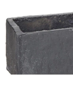 Dehner Zement-Jardiniere Slate, Rechteckig, Grau -Dehner 5056221 PR DE 011 ArdezzaSandZementPflanzgefaessBlumenkastenGrauJardiniereSlate18Cm