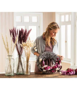 Trockenblumenbund Pampasgras 7 Trockenblumenbund Pampasgras -Dehner 6272587 WE MO 001 PampasgrasMauve Hasenschwanzgras