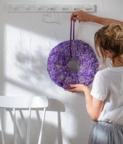 Dehner Kranz Statice, Lila, Ca. Ø40 Cm -Dehner 62738902 WE MO 001 KranzStaticeLila40cm