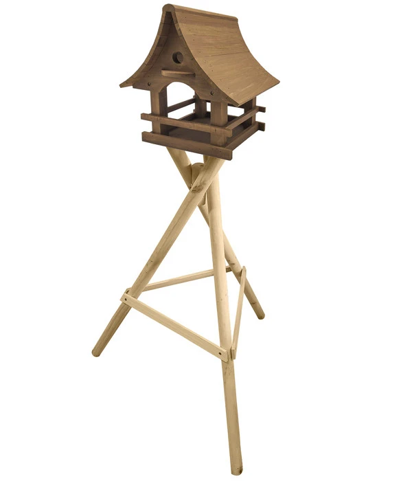 Dehner Natura Futterhaus Pagode, Inkl. Ständer, Ca. B75/H142/T65 Cm 3 Dehner Natura Futterhaus Pagode, Inkl. Ständer, Ca. B75/H142/T65 Cm