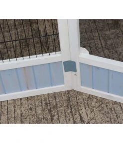 Dehner Vogelgehege Santorini, Weiß/blau, Ca. B116,4/H136/T60 Cm -Dehner 6640585 6941041 6941058 WE DE 002 MQVHSantoriniGehege