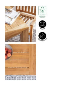 Dehner Teaktisch Havanna, Ca. B90/H75/T90 Cm -Dehner 6657415 WE IG 001 GruppeHavanna04