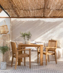 Dehner Teaktisch Havanna, Ca. B90/H75/T90 Cm -Dehner 6657415 WE MO 001 GruppeHavanna