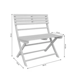 Dehner Klappbank Stavanger, 2-Sitzer -Dehner 6666473 WE BG 001 KlappbankStavanger